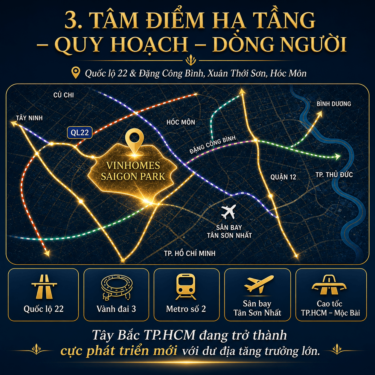 Bản đồ vị trí Vinhomes Saigon Park